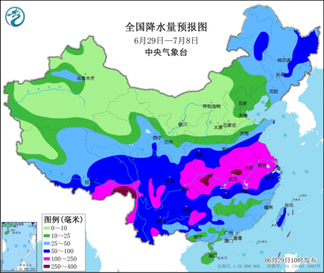 未来十天全国天气预报:华北东部黄淮北部多高温天气