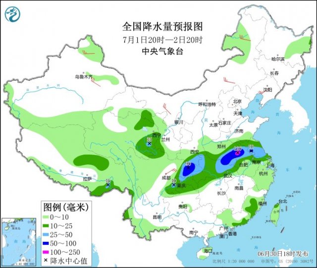  未来三天全国天气预报:四川盆地江汉黄淮等地强降雨