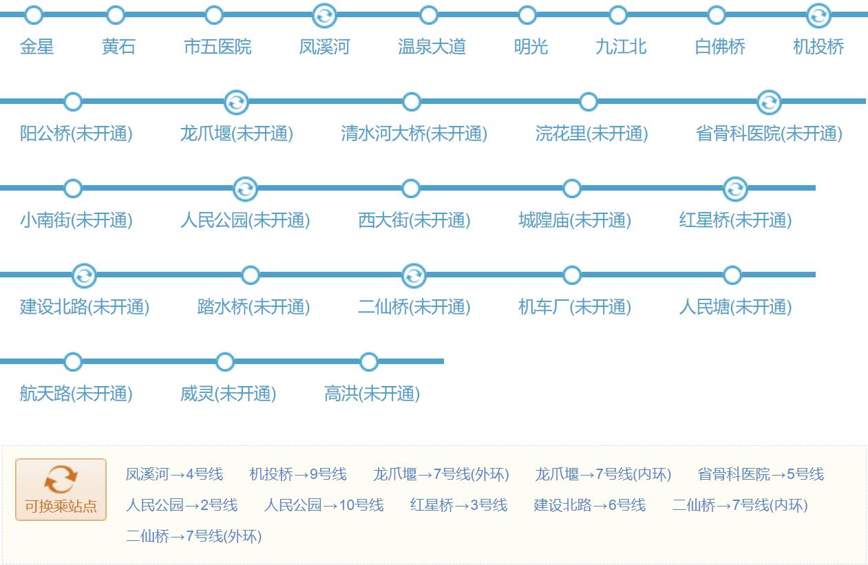 成都地铁17号线 成都地铁17号线站点运营时间