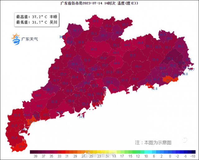 广东周末两天高温闷热继续在线 17日起将有台风影