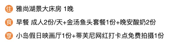 千岛湖温馨岛致雅艺术酒店 雅尚湖景大床房1晚 含双早+鱼头套餐等