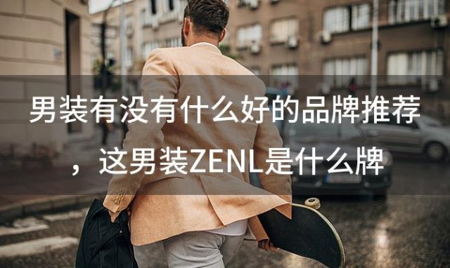 男装有没有什么好的品牌推荐，男装ZENL是什么牌子