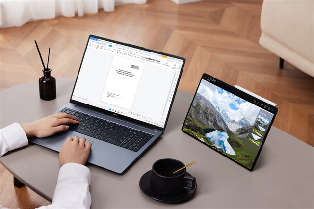 华为新款MateBook D 16：超材料天线引领，超级终端大屏笔记本革新发布