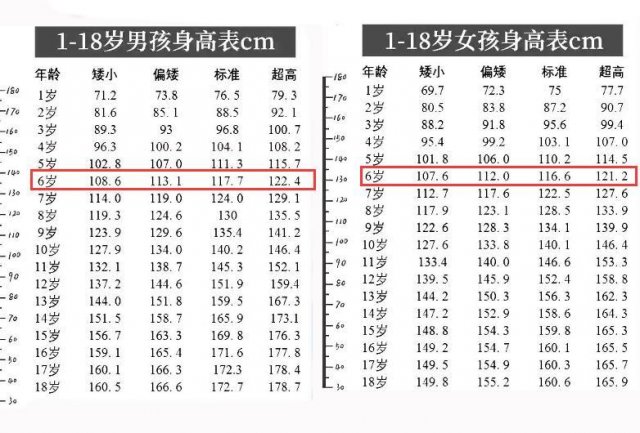 6岁宝宝身高体重标准是多少(如何判断6岁宝宝的身高体重是否达标)