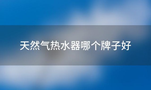 天然气热水器哪个牌子好 天然气热水器哪个牌子好十大排名