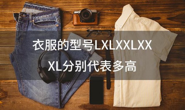 衣服的型号LXLXXLXXXL分别代表多高