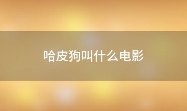 哈皮狗叫什么电影，《宠物联盟》中的流浪狗发生了什么故事