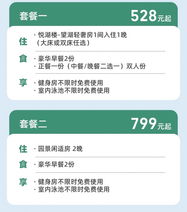 苏州阳澄喜柯大酒店景观休闲室2晚2晚双早价格799元起/