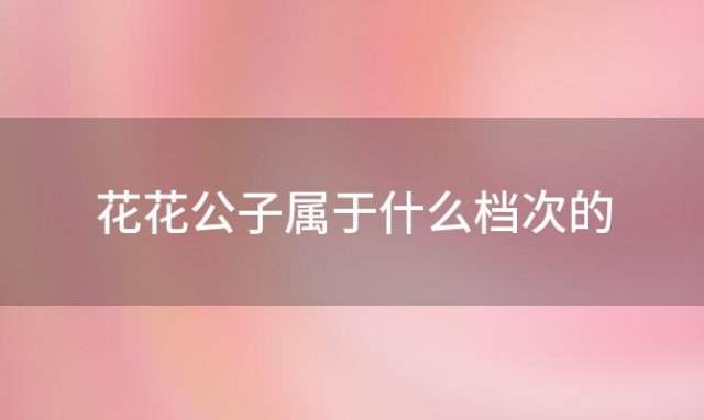 花花公子属于什么档次的 花花公子服装品牌属于什么档次