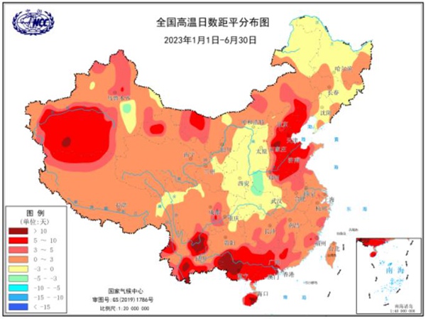 今年高温持续时间 今年高温天有多少天