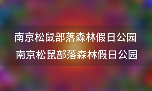 南京松鼠部落森林假日公园 南京松鼠部落森林假日公园在哪里