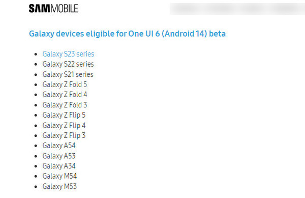 三星One UI 6测试版升级名单公布，你的手机在列吗