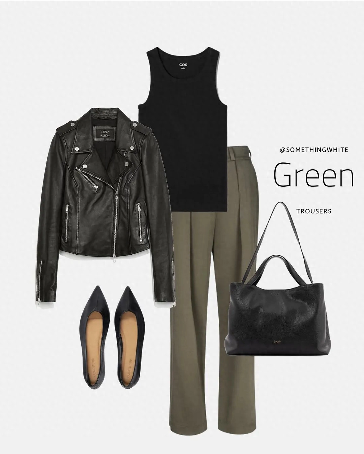 橄榄绿西裤7套搭配，上班族时尚利器，轻松展现干练风格