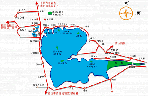泸沽湖位置揭秘：地图导航与旅行路线指南，带你轻松到达神秘的泸沽湖