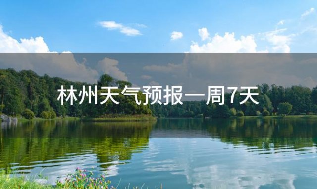 林州天气预报一周7天 2024年01月29日