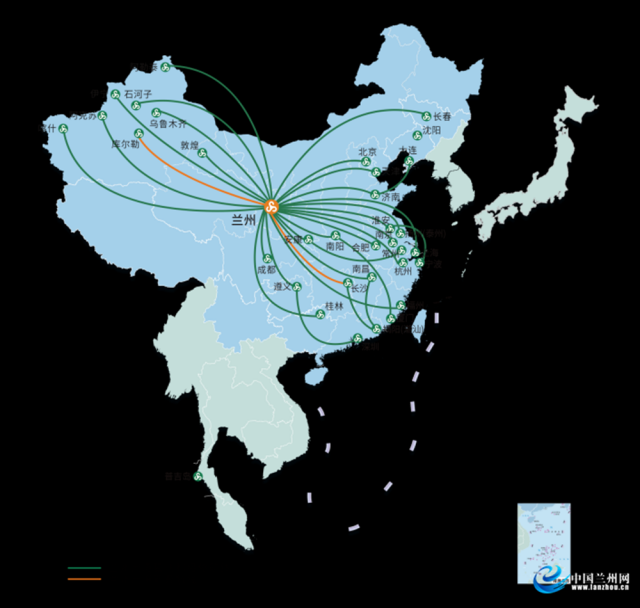 春秋航空新航线开启，兰州至库尔勒夏季秋季航季34个国内航点全覆盖