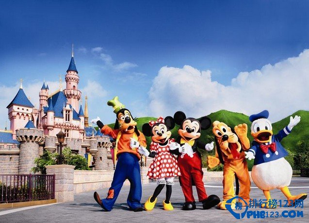 香港迪士尼乐园排名第一是中国游客中最受欢迎的十大乐园