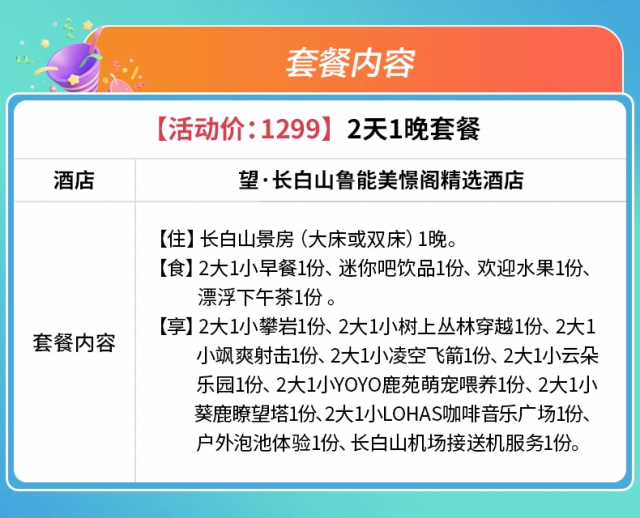 飞猪现有长白山华美胜地瑞士/美景阁酒店1