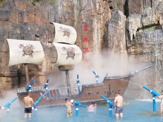 郴州暖水温泉希尔顿惠庭灵动房1晚2大1小温泉德寿山景区门