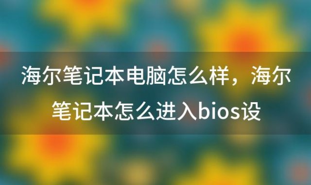 海尔笔记本电脑怎么样，海尔笔记本怎么进入bios设置界面