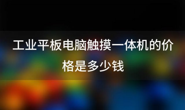 工业平板电脑触摸一体机的价格是多少钱(会议平板一体机品牌)