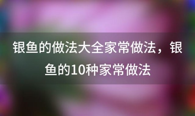 银鱼的做法大全家常做法 银鱼的10种家常做法