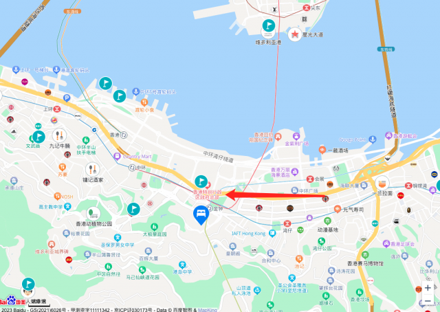 香港港丽酒店 豪华海景特大床房1晚