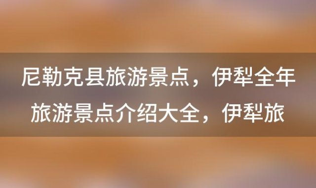 尼勒克县旅游景点，伊犁全年旅游景点介绍大全 伊犁旅游攻略必玩的景点