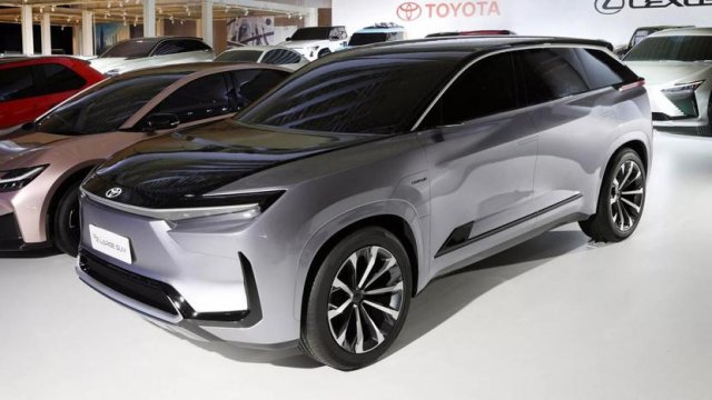 丰田bZ5x纯电版假想图曝光，或成新一代“汉兰达”电动汽车