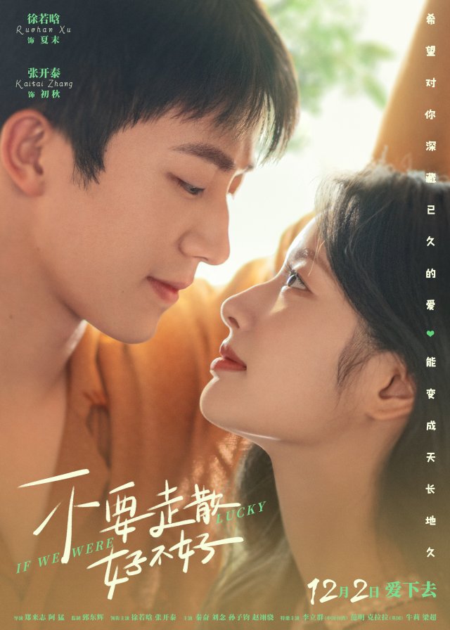 电影《不要走散好不好》海报预告双发，徐若晗张开泰演绎青春