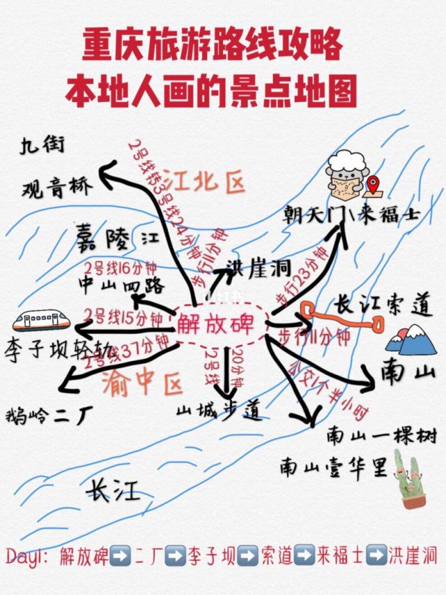 重庆旅游地图和路线图大全「重庆旅游地图和路线图大全高清」