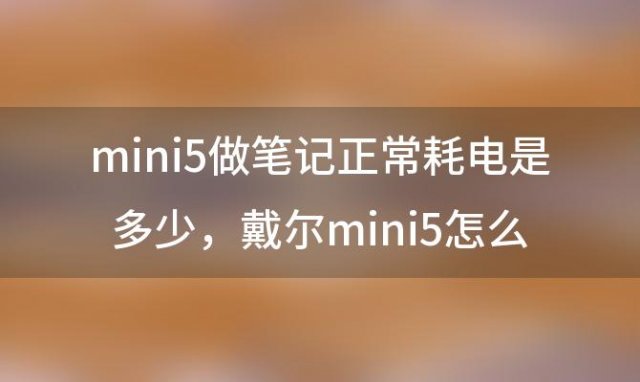 mini5做笔记正常耗电是多少 戴尔mini5怎么样听说容易掉漆是不是真的要实话哦亲