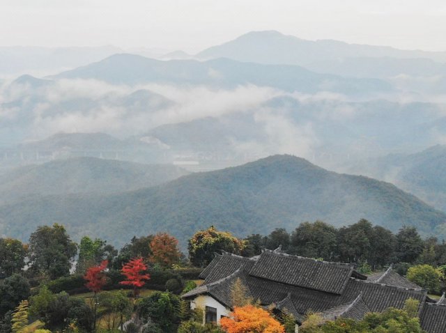 杭州天宇开元观堂露台大床房 1晚自助早餐2大1小 1份手工作