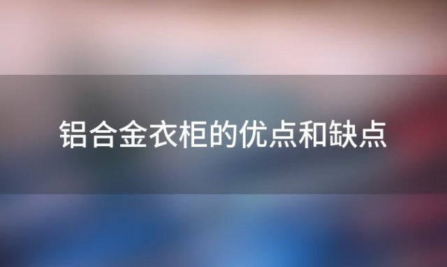 铝合金衣柜的优点和缺点(铝合金衣柜的优点和缺点是什么)