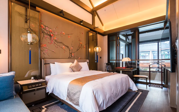 无锡融创文化旅游城全别墅酒店融合了江南、徽派的传统建筑特色