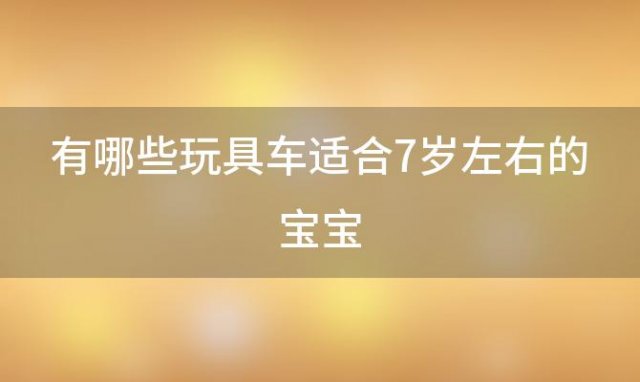 有哪些玩具车适合7岁左右的宝宝(哪些品牌的变形玩具车适合7岁的孩子玩)