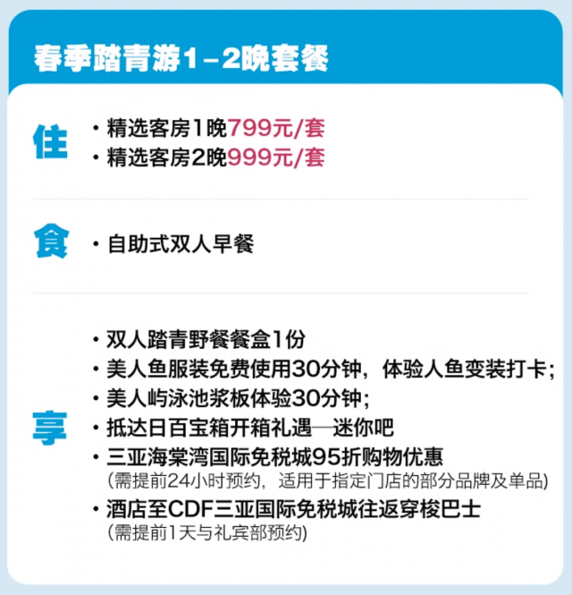 999元起/2晚价格太香了除了有可能约不到外挑不出毛病