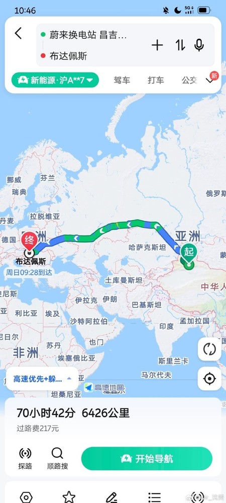 副总裁揭秘蔚来换电站：1万公里欧亚大陆线，避开乌克兰