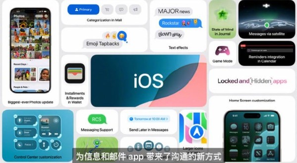 苹果iOS18来袭：主屏定制+应用锁功能，打造专属你的手机世界