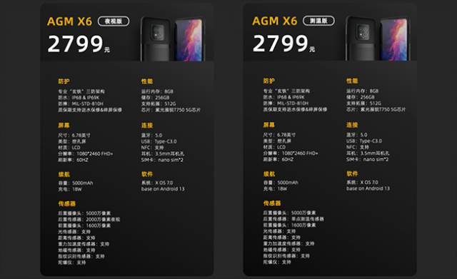 AGMX6轻薄5G三防手机震撼上市，仅售2799元，引领科技新潮流