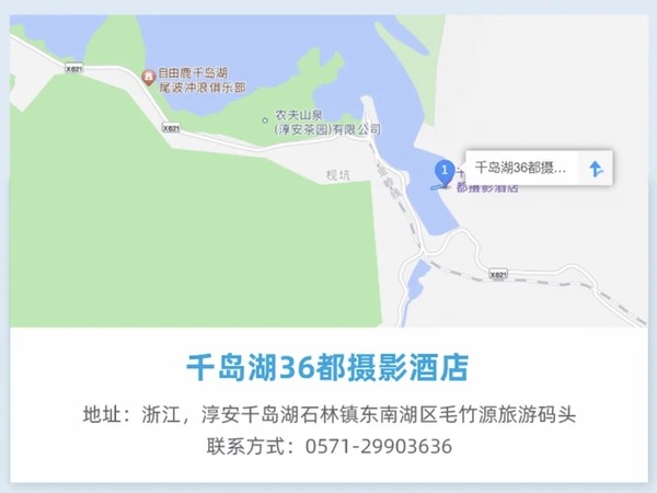 依山傍水湖景大床房2晚套餐(含双早)鱼头代金券千岛湖石