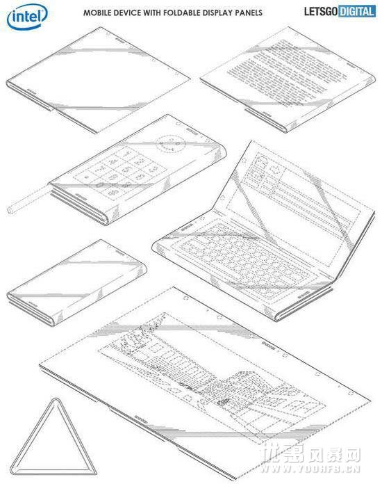 英特尔折叠屏智能机专利曝光