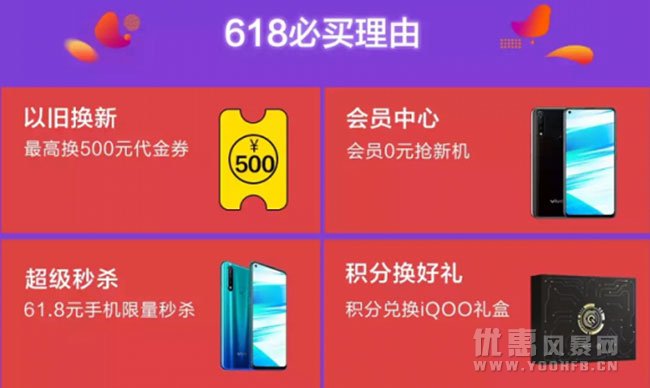 618首天 vivo这些优惠活动不容错过