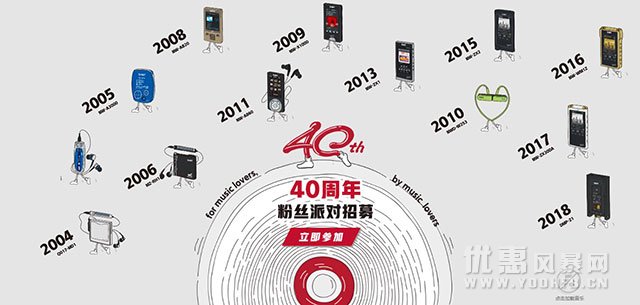 索尼walkman40周年优惠活动 索粉派对福利